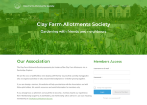 Non-profit association website with members management and webshop.